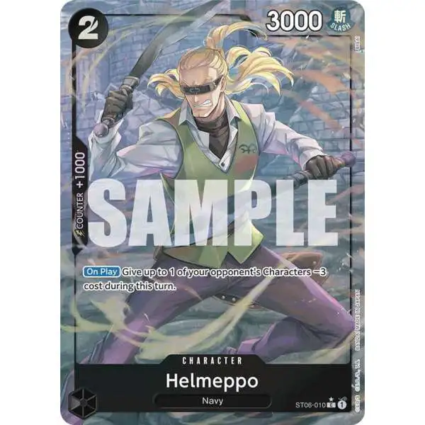 One Piece Trading Card Game Premium Booster Common Helmeppo ST06-010 [Full Art]