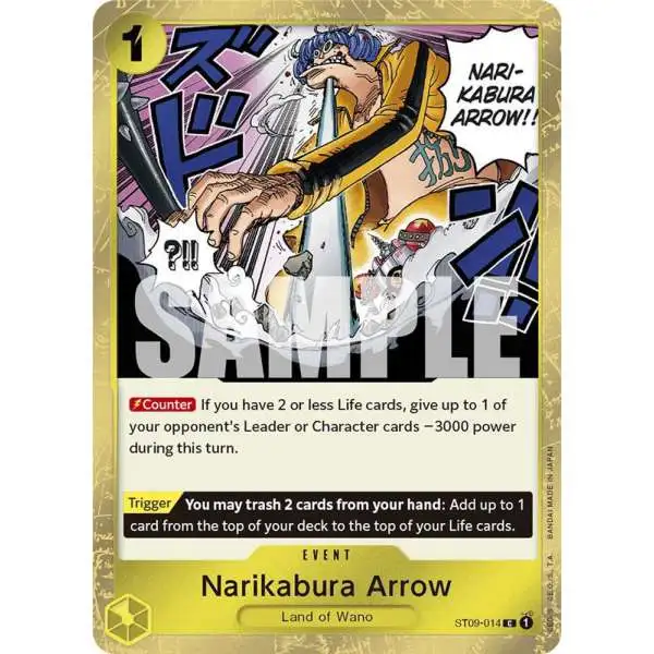 One Piece Trading Card Game Premium Booster Common Narikabura Arrow ST09-014 [Jolly Roger Foil]