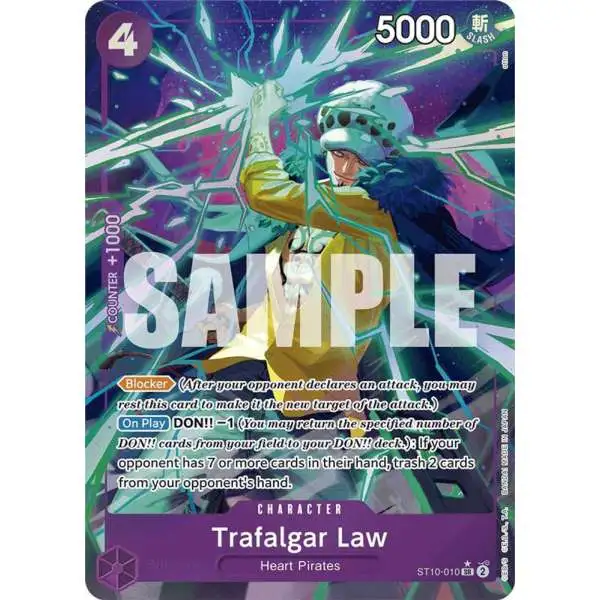 One Piece Trading Card Game Premium Booster Super Rare Trafalgar Law ST10-010 [Alternate Art]