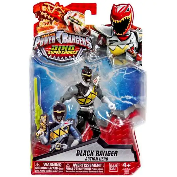 Power Rangers Dino Super Charge Black Ranger Action Hero Action Figure