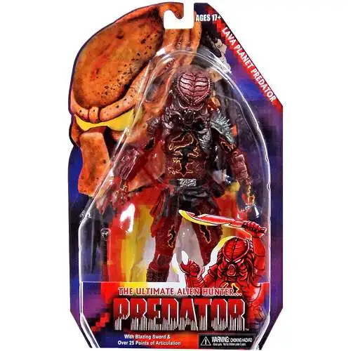 NECA Predator Kenner Series 10 Lava Planet Predator 7 Action