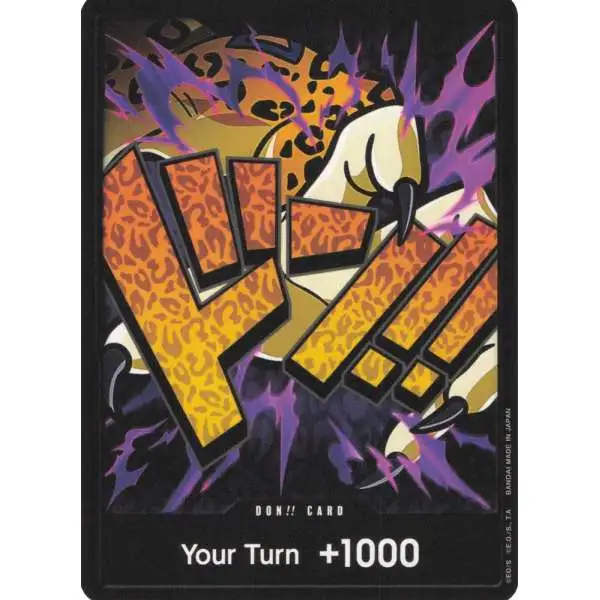 One Piece Trading Card Game Premium Booster: The Best DON!! DON!! Card [Rob Lucci FOIL]