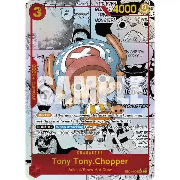 One Piece Trading Card Game Premium Booster Super Rare Tony Tony.Chopper EB01-006 [Manga]