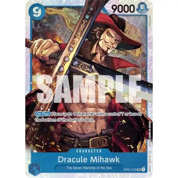 One Piece Trading Card Game Premium Booster Super Rare Dracule Mihawk OP01-070 [Reprint]