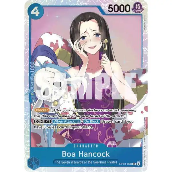 One Piece Trading Card Game Premium Booster Super Rare Boa Hancock OP01-078 [Reprint]