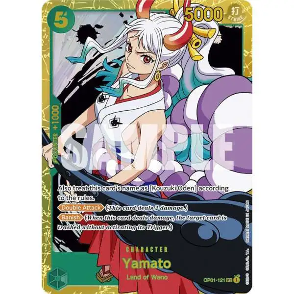 One Piece Trading Card Game Premium Booster Secret Rare Yamato OP01-121 [Reprint]