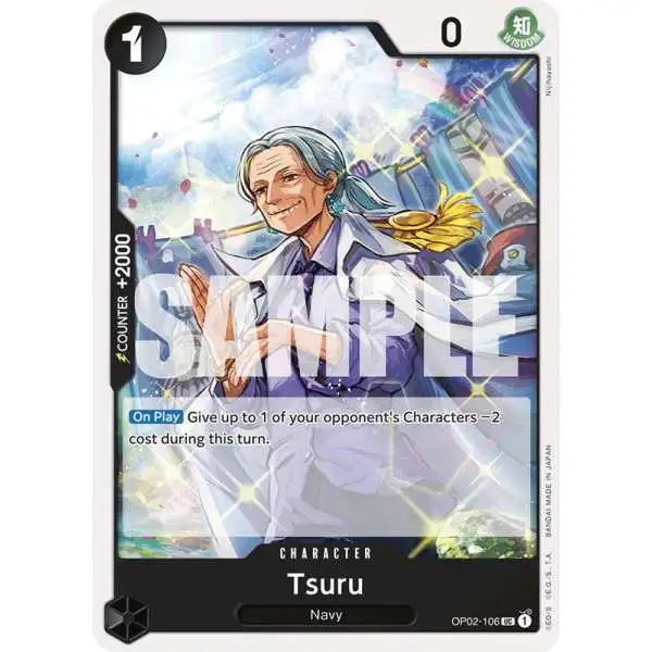 One Piece Trading Card Game Premium Booster Uncommon Tsuru OP02-106 [Reprint]