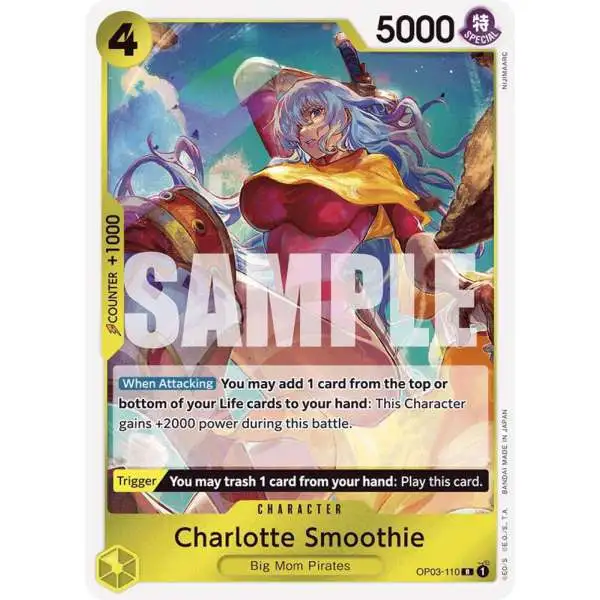 One Piece Trading Card Game Premium Booster Rare Charlotte Smoothie OP03-110 [Reprint]