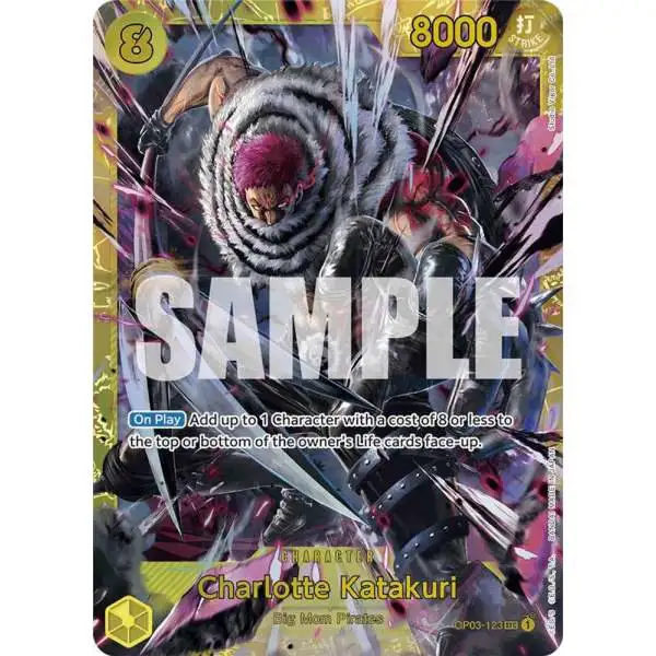 One Piece Trading Card Game Premium Booster Secret Rare Charlotte Katakuri OP03-123 [Reprint]