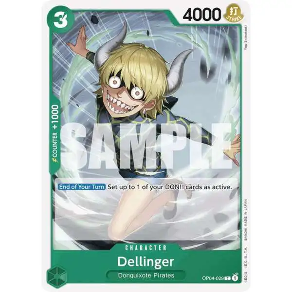 One Piece Trading Card Game Premium Booster Common Dellinger OP04-029 [Reprint]