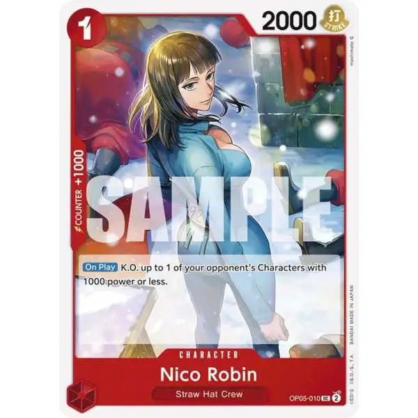 One Piece Trading Card Game Premium Booster Uncommon Nico Robin OP05-010 [Reprint]