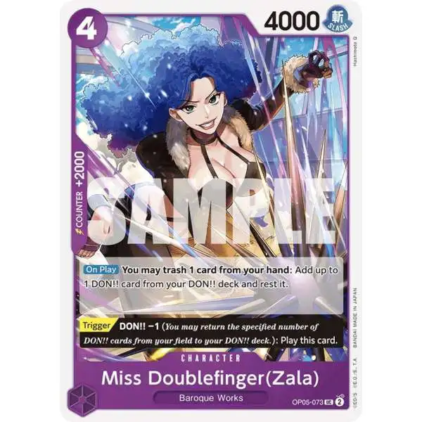 One Piece Trading Card Game Premium Booster Uncommon Miss Doublefinger OP05-073 [Reprint]