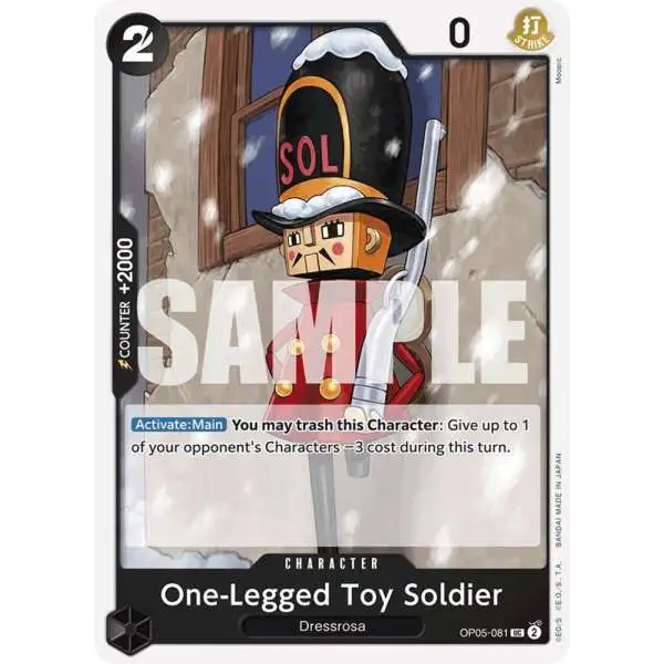 One Piece Trading Card Game Premium Booster Uncommon One-Legged Toy Soldier OP05-081 [Reprint]