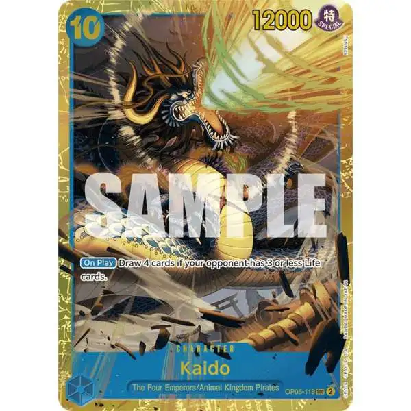 One Piece Trading Card Game Premium Booster Secret Rare Kaido OP05-118 [Reprint]
