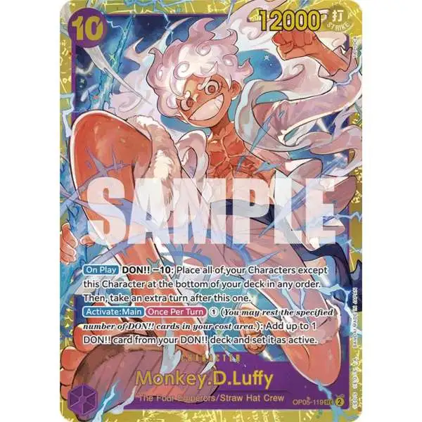 One Piece Trading Card Game Premium Booster Secret Rare Monkey.D.Luffy OP05-119 [Reprint]