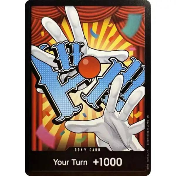 One Piece Trading Card Game Premium Booster -The Best- Vol. 2 FOIL DON!! Card [Buggy]