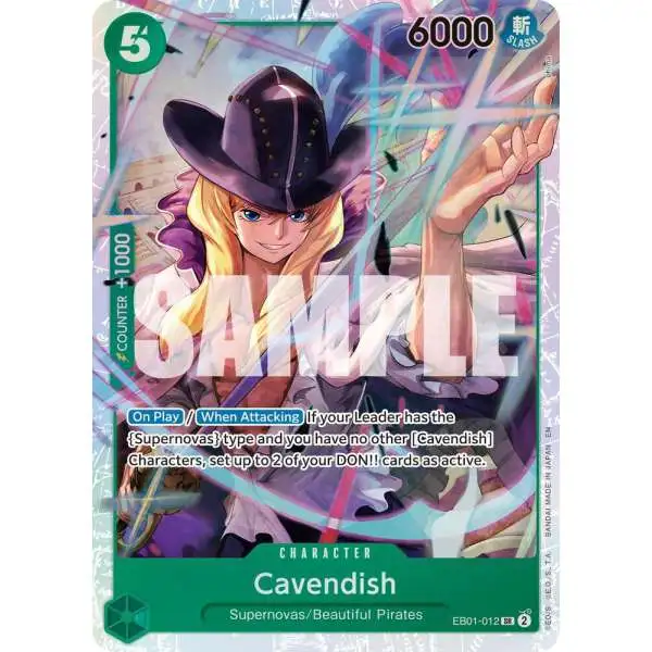 One Piece Trading Card Game Premium Booster -The Best- Vol. 2 Super Rare Cavendish - EB01-012 EB01-012 [Reprint]