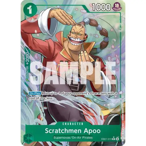 One Piece Trading Card Game Premium Booster -The Best- Vol. 2 Rare Scratchmen Apoo - EB01-015 EB01-015 [Alternate Art]