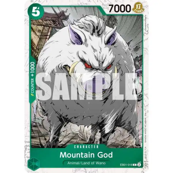 One Piece Trading Card Game Premium Booster -The Best- Vol. 2 Common Mountain God EB01-018 [Pirate Foil]