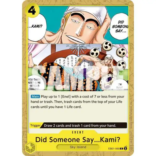 One Piece Trading Card Game Premium Booster -The Best- Vol. 2 Common Did Someone Say...Kami? EB01-060 [Reprint]