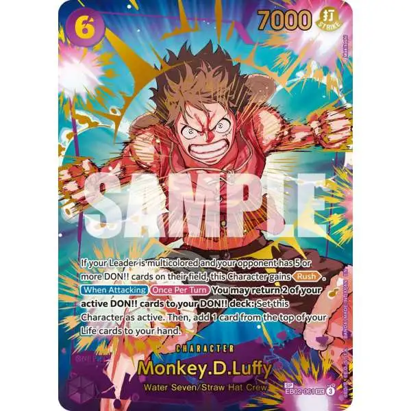 One Piece Trading Card Game Premium Booster -The Best- Vol. 2 Secret Rare Monkey.D.Luffy - EB02-061 EB02-061 [SP]