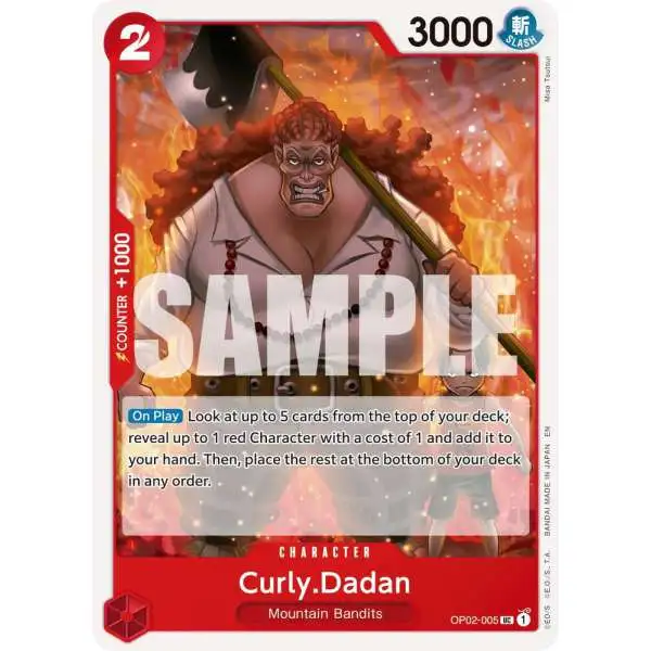 One Piece Trading Card Game Premium Booster -The Best- Vol. 2 Uncommon Curly.Dadan OP02-005 [Reprint]