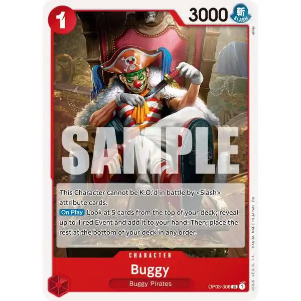 One Piece Trading Card Game Premium Booster -The Best- Vol. 2 Uncommon Buggy - OP03-008 OP03-008 [Reprint]
