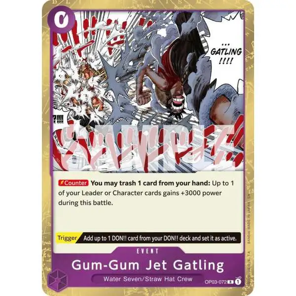 One Piece Trading Card Game Premium Booster -The Best- Vol. 2 Rare Gum-Gum Jet Gatling OP03-072 [Reprint]
