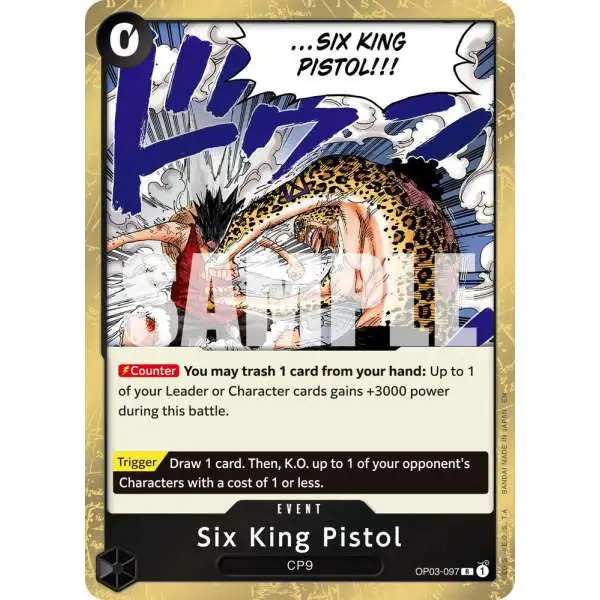 One Piece Trading Card Game Premium Booster -The Best- Vol. 2 Rare Six King Pistol OP03-097 [Reprint]