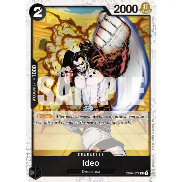 One Piece Trading Card Game Premium Booster -The Best- Vol. 2 Common Ideo OP04-077 [Pirate Foil]