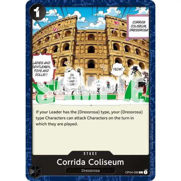 One Piece Trading Card Game Premium Booster -The Best- Vol. 2 Common Corrida Coliseum OP04-096 [Reprint]