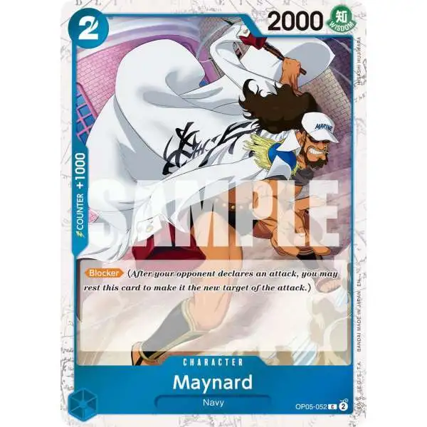 One Piece Trading Card Game Premium Booster -The Best- Vol. 2 Common Maynard OP05-052 [Pirate Foil]