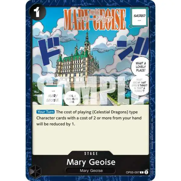 One Piece Trading Card Game Premium Booster -The Best- Vol. 2 Common Mary Geoise OP05-097 [Pirate Foil]