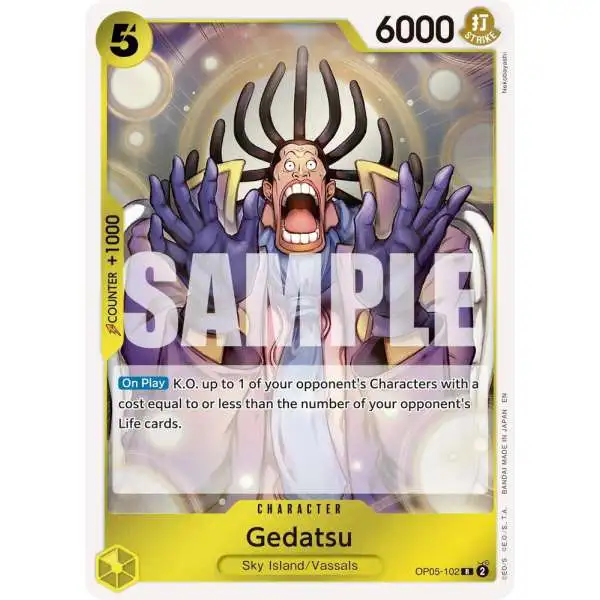 One Piece Trading Card Game Premium Booster -The Best- Vol. 2 Rare Gedatsu OP05-102 [Reprint]