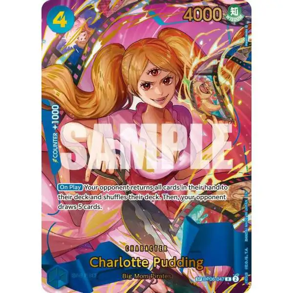 One Piece Trading Card Game Premium Booster -The Best- Vol. 2 Rare Charlotte Pudding OP06-047 [SP]