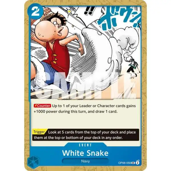One Piece Trading Card Game Premium Booster -The Best- Vol. 2 Uncommon White Snake OP06-059 [Reprint]