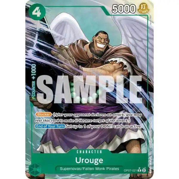 One Piece Trading Card Game Premium Booster -The Best- Vol. 2 Rare Urouge OP07-021 [Alternate Art]