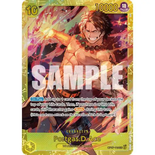 One Piece Trading Card Game Premium Booster -The Best- Vol. 2 Secret Rare Portgas.D.Ace - OP07-119 OP07-119 [Reprint]
