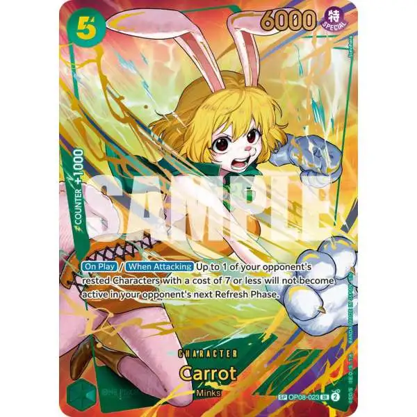 One Piece Trading Card Game Premium Booster -The Best- Vol. 2 Super Rare Carrot OP08-023 [SP]