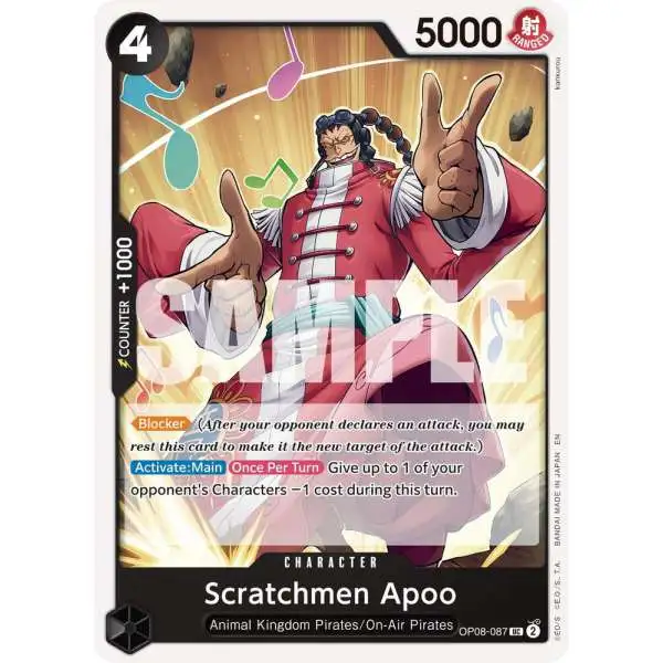 One Piece Trading Card Game Premium Booster -The Best- Vol. 2 Uncommon Scratchmen Apoo - OP08-087 OP08-087 [Reprint]