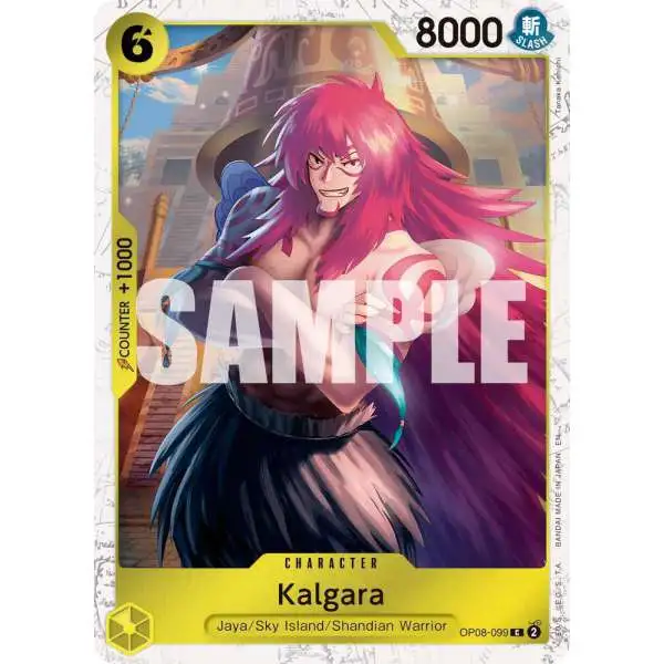 One Piece Trading Card Game Premium Booster -The Best- Vol. 2 Common Kalgara OP08-099 [Pirate Foil]
