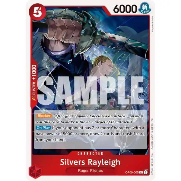 One Piece Trading Card Game Premium Booster -The Best- Vol. 2 Rare Silvers Rayleigh - OP09-005 OP09-005 [Reprint]