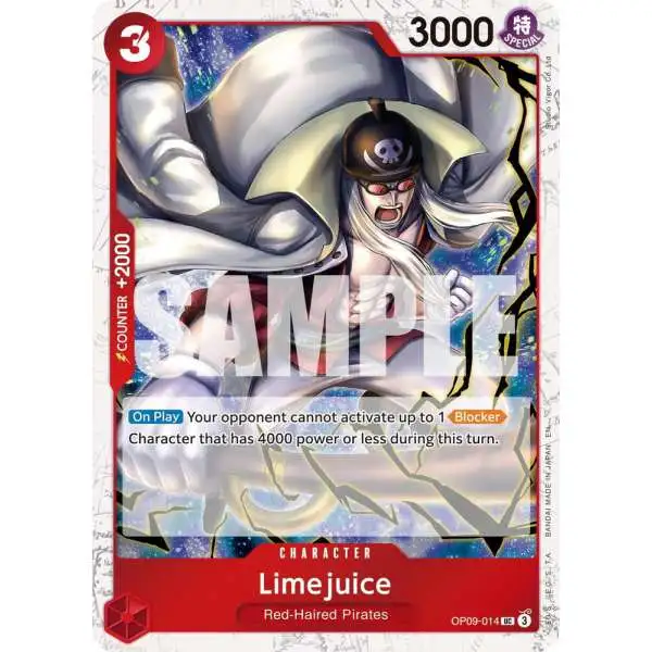 One Piece Trading Card Game Premium Booster -The Best- Vol. 2 Uncommon Limejuice OP09-014 [Pirate Foil]