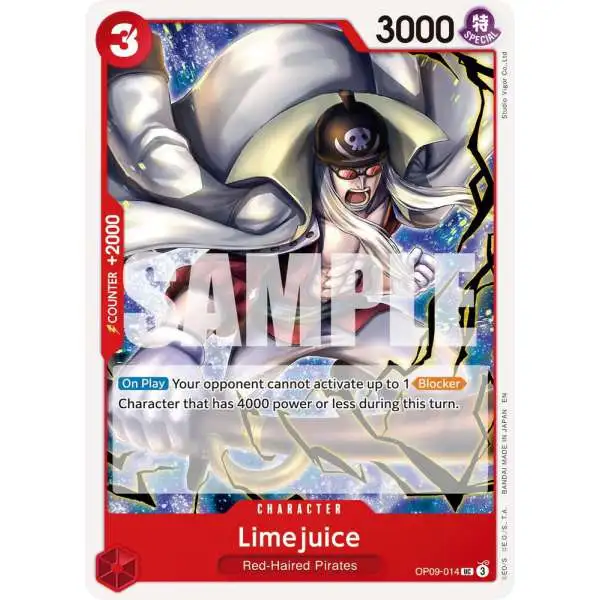 One Piece Trading Card Game Premium Booster -The Best- Vol. 2 Uncommon Limejuice OP09-014 [Reprint]