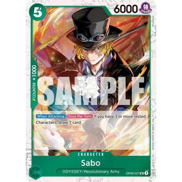 One Piece Trading Card Game Premium Booster -The Best- Vol. 2 Uncommon Sabo - OP09-027 OP09-027 [Pirate Foil]