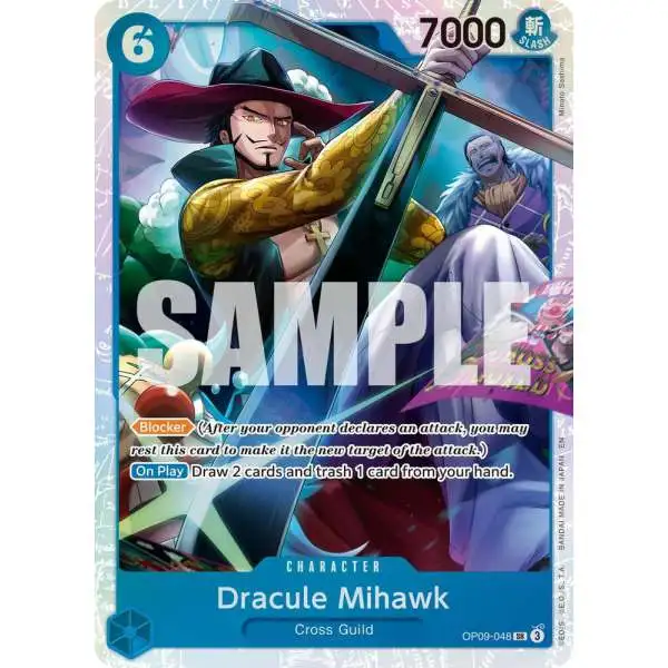 One Piece Trading Card Game Premium Booster -The Best- Vol. 2 Super Rare Dracule Mihawk - OP09-048 OP09-048 [Reprint]