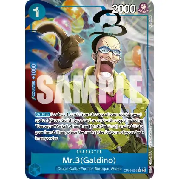 One Piece Trading Card Game Premium Booster -The Best- Vol. 2 Rare Mr.3 OP09-056 [Galdino Alternate Art]