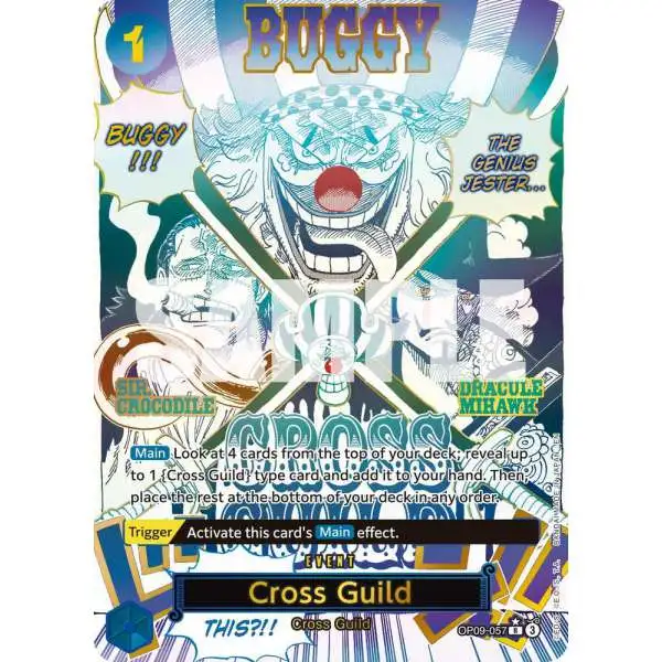 One Piece Trading Card Game Premium Booster -The Best- Vol. 2 Rare Cross Guild OP09-057 [Manga]