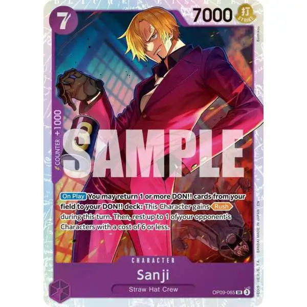 One Piece Trading Card Game Premium Booster -The Best- Vol. 2 Super Rare Sanji - OP09-065 OP09-065 [Reprint]