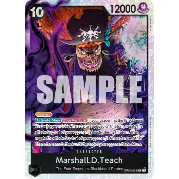 One Piece Trading Card Game Premium Booster -The Best- Vol. 2 Super Rare Marshall.D.Teach - OP09-093 OP09-093 [Reprint]